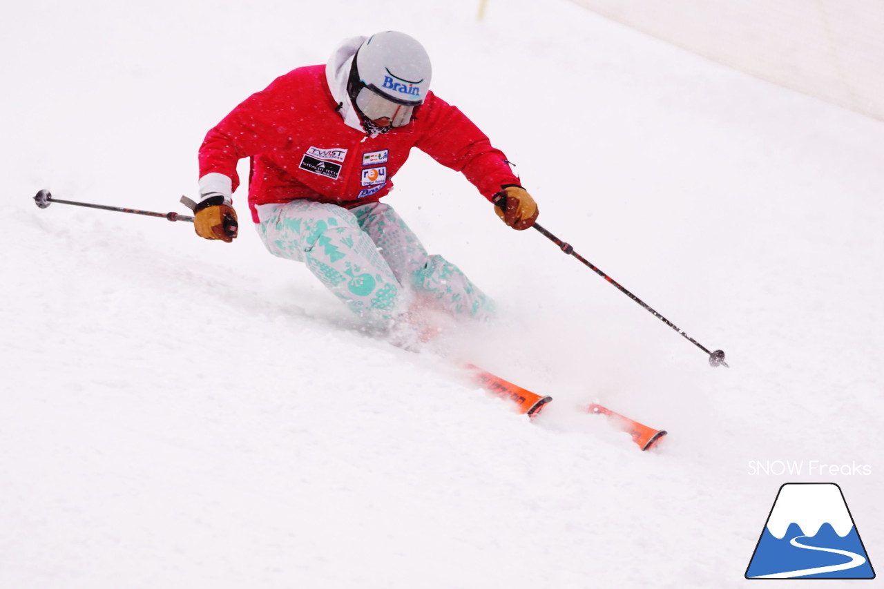 注目の15歳スキーヤー・原田侑駿が、粉雪舞うサッポロテイネで躍動 (o^ー')b♪